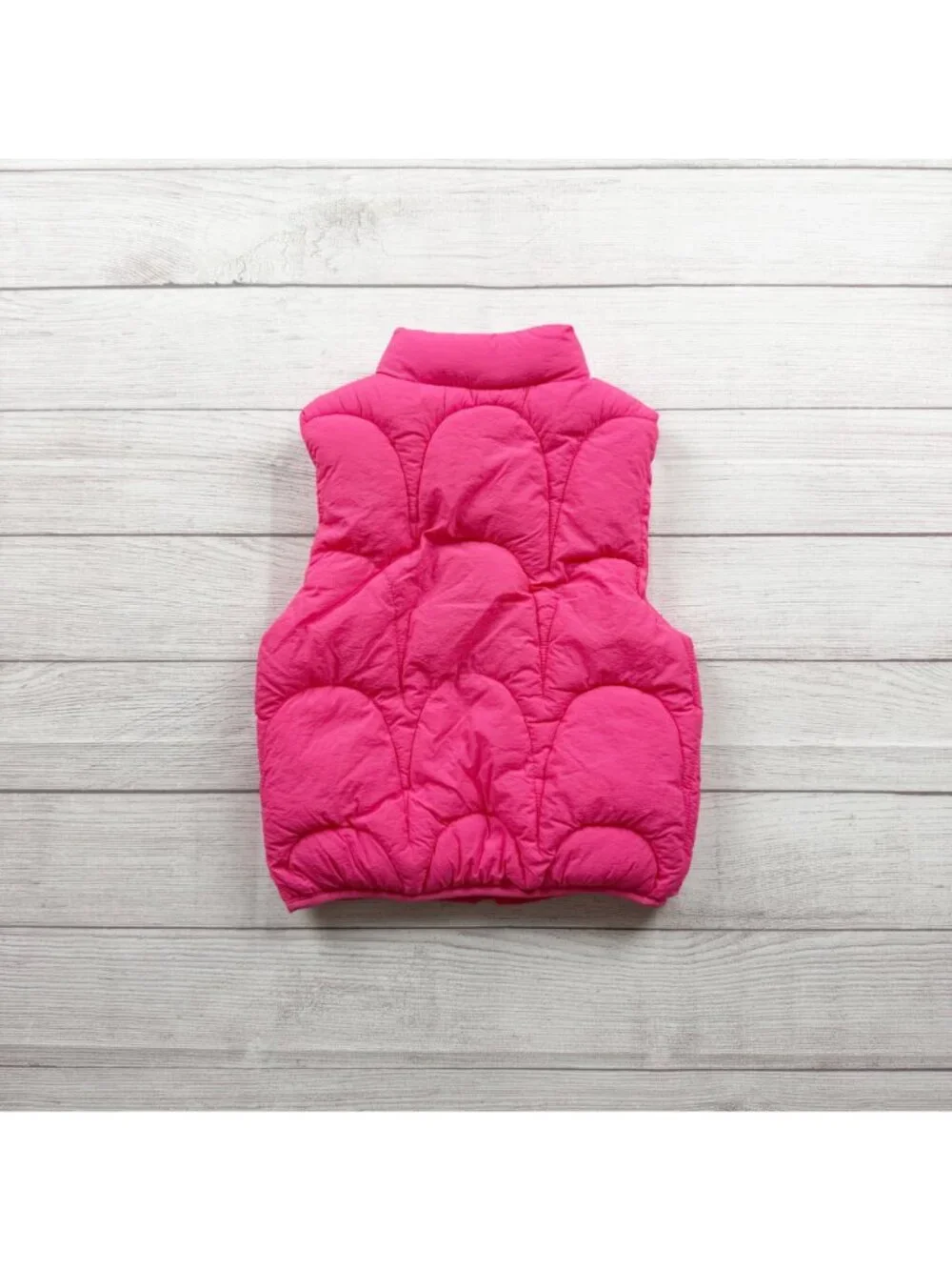 Tahari Girl Pink Puffer Vest Full Zip Sleeveless Lightweight 7-8